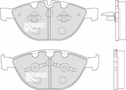 Motaquip LVXL1265 - Тормозные колодки, дисковые, комплект unicars.by