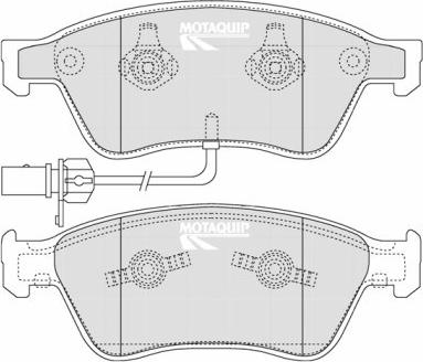 Motaquip LVXL1263 - Тормозные колодки, дисковые, комплект unicars.by