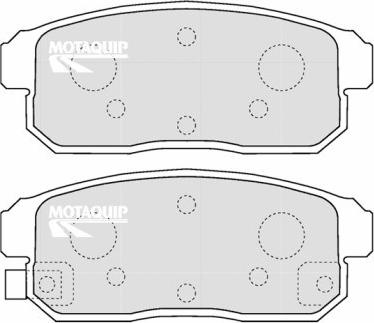 Motaquip LVXL1212 - Тормозные колодки, дисковые, комплект unicars.by