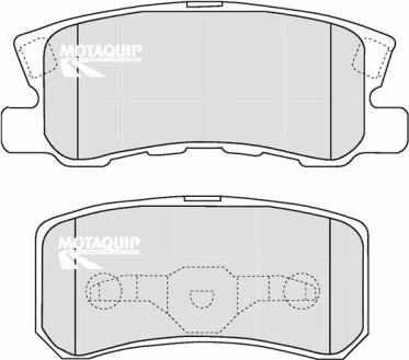 Motaquip LVXL1217 - Тормозные колодки, дисковые, комплект unicars.by