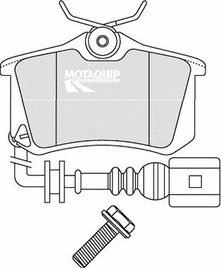 Motaquip LVXL1239 - Тормозные колодки, дисковые, комплект unicars.by