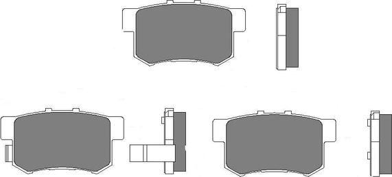 Motaquip LVXL1742 - Тормозные колодки, дисковые, комплект unicars.by