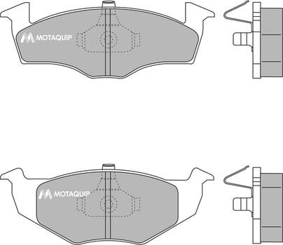 Motaquip LVXL170 - Тормозные колодки, дисковые, комплект unicars.by