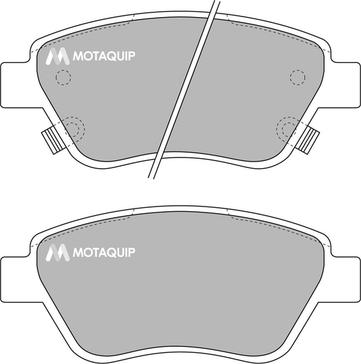 Motaquip LVXL1711 - Тормозные колодки, дисковые, комплект unicars.by