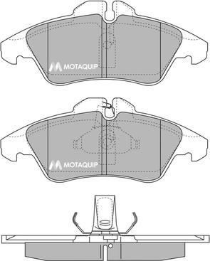 Motaquip LVXL177 - Тормозные колодки, дисковые, комплект unicars.by