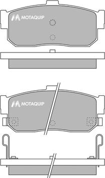 Motaquip LVXL840 - Тормозные колодки, дисковые, комплект unicars.by