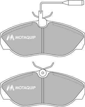 Motaquip LVXL889 - Тормозные колодки, дисковые, комплект unicars.by