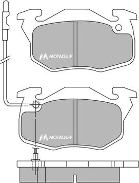 Motaquip LVXL348 - Тормозные колодки, дисковые, комплект unicars.by