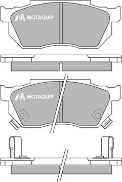 Motaquip LVXL365 - Тормозные колодки, дисковые, комплект unicars.by