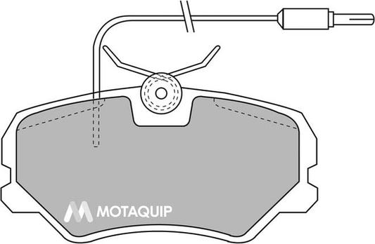 Motaquip LVXL311 - Тормозные колодки, дисковые, комплект unicars.by