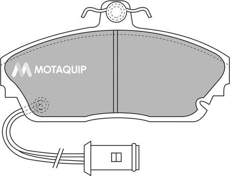 Motaquip LVXL387 - Тормозные колодки, дисковые, комплект unicars.by