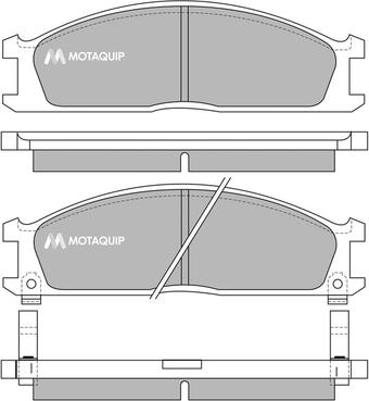 Motaquip LVXL373 - Тормозные колодки, дисковые, комплект unicars.by