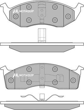 Motaquip LVXL221 - Тормозные колодки, дисковые, комплект unicars.by