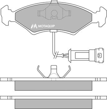 Motaquip LVXL275 - Тормозные колодки, дисковые, комплект unicars.by