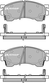 Motaquip LVXL742 - Тормозные колодки, дисковые, комплект unicars.by