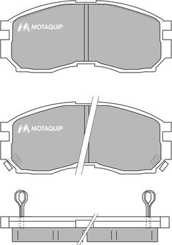 Motaquip LVXL719 - Тормозные колодки, дисковые, комплект unicars.by