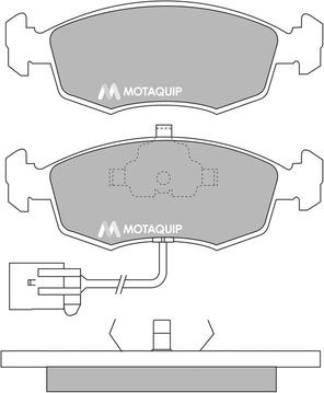 Motaquip LVXL780 - Тормозные колодки, дисковые, комплект unicars.by