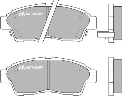 Motaquip LVXL734 - Тормозные колодки, дисковые, комплект unicars.by