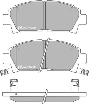 Motaquip LVXL735 - Тормозные колодки, дисковые, комплект unicars.by