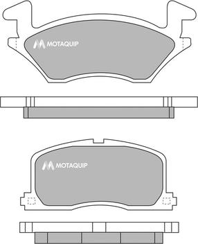 Motaquip LVXL736 - Тормозные колодки, дисковые, комплект unicars.by