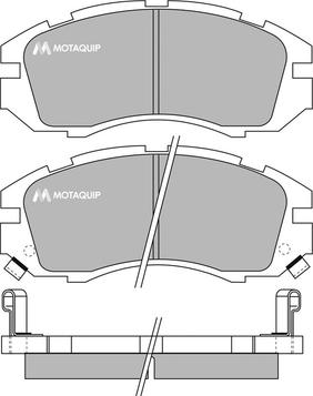 Motaquip LVXL732 - Тормозные колодки, дисковые, комплект unicars.by