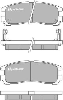 Motaquip LVXL770 - Тормозные колодки, дисковые, комплект unicars.by