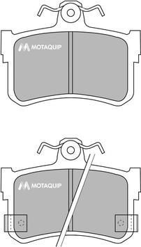 Motaquip LVXL772 - Тормозные колодки, дисковые, комплект unicars.by