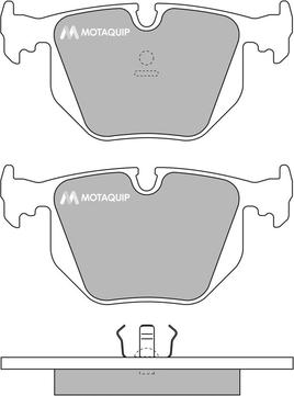 Motaquip LVXL777 - Тормозные колодки, дисковые, комплект unicars.by