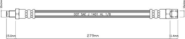 Motaquip VBH982 - Тормозной шланг unicars.by