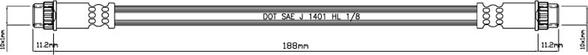 Motaquip VBH500 - Тормозной шланг unicars.by