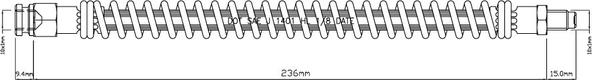 Motaquip VBH1001 - Тормозной шланг unicars.by