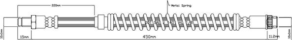 Motaquip VBH1071 - Тормозной шланг unicars.by