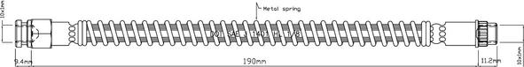 Motaquip VBH1143 - Тормозной шланг unicars.by