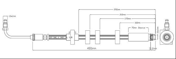 Motaquip VBH1166 - Тормозной шланг unicars.by