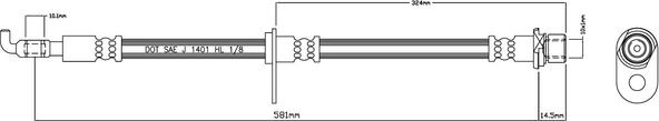 Motaquip VBH1170 - Тормозной шланг unicars.by