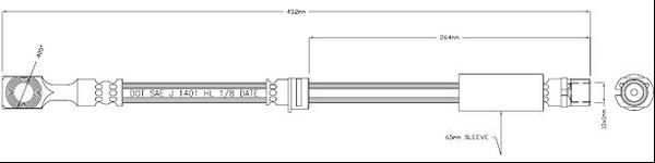 Motaquip VBH1242 - Тормозной шланг unicars.by