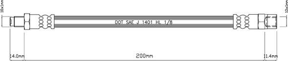 Motaquip VBH841 - Тормозной шланг unicars.by