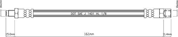 Motaquip VBH818 - Тормозной шланг unicars.by