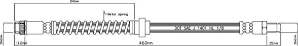 Motaquip VBH822 - Тормозной шланг unicars.by