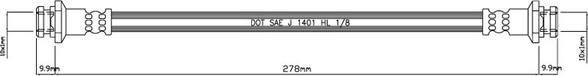 Motaquip VBH797 - Тормозной шланг unicars.by