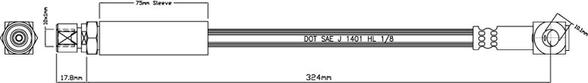 Motaquip VBH751 - Тормозной шланг unicars.by