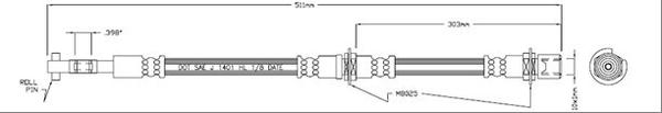 Motaquip VBH731 - Тормозной шланг unicars.by