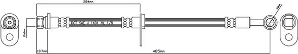 Motaquip VBH771 - Тормозной шланг unicars.by