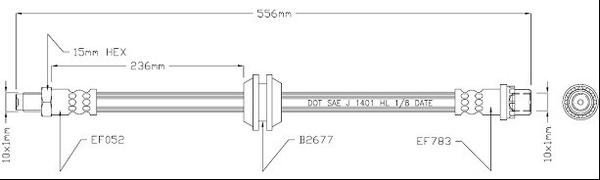 Motaquip VBJ519 - Тормозной шланг unicars.by