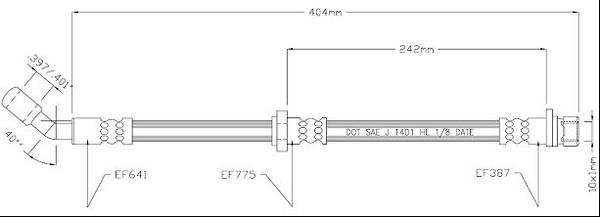 Motaquip VBJ516 - Тормозной шланг unicars.by