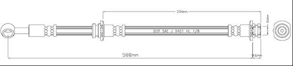 Motaquip VBJ244 - Тормозной шланг unicars.by