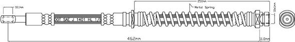 Motaquip VBJ252 - Тормозной шланг unicars.by