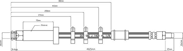 Motaquip VBJ203 - Тормозной шланг unicars.by