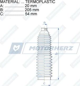 Motorherz RDZ0462MG - Пыльник, рулевое управление unicars.by