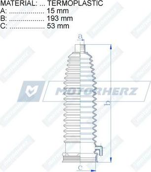 Motorherz RDZ0046MG - Пыльник, рулевое управление unicars.by